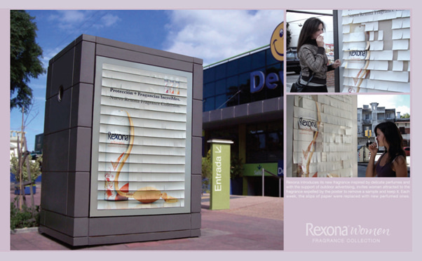 Biển quảng cáo mùi hương của Rexona